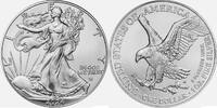 Anlagemünzen 999 $ 2024 American Silver Eagle 1 Oz 1 One Dollar Coin BU Gem Uncirculated -