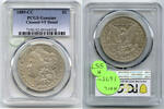 USA Dollar 1889-CC Morgan Silver PCGS Genuine Cleaned VF Detail Carson City - H557 -