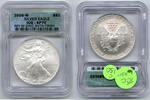 Anlagemünzen 2008-W Silver Eagle 1 oz ICG SP70 Satin Finish Rev of 2007 - West Point - C130 -