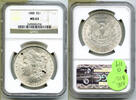 USA Dollar Morgan Silver NGC MS 63 Certified $1 Philadelphia Mint - B119 -