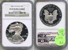 Anlagemünzen Dollar 2001-W American Eagle 1 oz Proof Silver NGC PF69 Ultra Cameo - B182 -