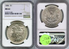 USA Dollar Morgan Silver NGC MS 61 Certified - Philadelphia Mint - DM476 -