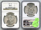 USA Dollar Morgan Silver NGC MS 64 Certified - Philadelphia Mint - J654 -