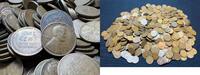 USA 5 Penny 1940s-S Lincoln Wheat Cent Bag Lot of 500 Coins $ Cents Copper Bulk SS27 -