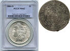 USA Dollar 1884-O Morgan Silver PCGS MS62 Certified - New Orleans Mint - G18 -