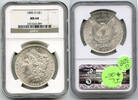 USA Dollar 1885-O Morgan Silver NGC MS 64 Certified $1 New Orleans Mint - G388 -