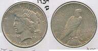 USA Dollar 1934-D Peace Silver $1 Denver Mint - SS874 -