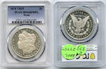 USA Dollar 7/8 TF Morgan Silver PCGS MS64 DMPL Weak - Philadelphia Mint - K373 -