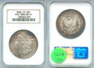 USA Dollar 7TF REV 78 Morgan Silver NGC MS 63 Philadelphia Toned Toning ST158 -
