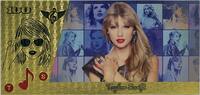 USA Banknoten Taylor Swift Full Color $100 Note Novelty 24K Gold Foil Plated Bill 6 XX001 -