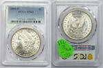 USA Dollar 1885-O Morgan Silver PCGS MS63 Certified - New Orleans Mint Toning - K739 -