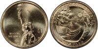 USA Dollar 2021-D $1 Erie Canal NY New York Innovation Golden Coin Denver Mint AID13 -