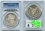 USA Dollar 1884-S Morgan Silver PCGS AU50 Certified - San Francisco Mint - L677 -