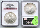 Anlagemünzen Dollar American Eagle Silver NGC MS69 First Strikes Box #1 Coin - L718 -