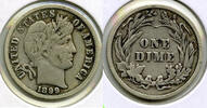 USA Dime Barber Silver - Philadelphia Mint - L775 -
