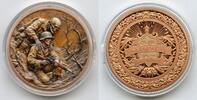 Anlagemünzen Warmonger Skull Solider Death Colorized 1 Oz 999 Copper Round Medallion - JR162 -