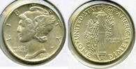 USA Dime Mercury Silver - Philadelphia Mint - L803 -