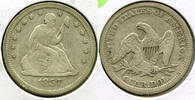 USA Quarter Seated Liberty Silver - Philadelphia Mint - L806 -
