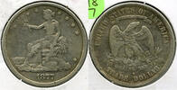 USA Dollar 1877-S Trade Silver - United States - San Francisco Mint - L813 -