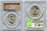 USA Half Dollar Franklin Silver PCGS MS64 Premier Certified Philadelphia - L814 -