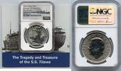 Anlagemünzen 2025 Great Britain Britannia 1 Oz Silver SS Tilawa Privy NGC Gem UNC Coin JR166 -