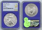 Anlagemünzen 2021 Heraldic Silver American Eagle Type 1 NGC MS70 Certified Blue Label - L979 -