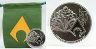 Anlagemünzen 2022 Aquaman 999 Fine Silver 1 oz $2 Niue Coin DC Comics Justice League w/ Bag -