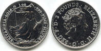 Anlagemünzen 2 Pounds Great Britain Britannia 999 Fine Silver 1 oz Coin Elizabeth - C332 -