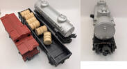 Sonstiges NYC 0462 Gondola, SP 6257 Caboose, Sunoco Tanker Lionel O Trains Set of 3-RK153 -