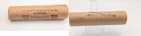 USA Cent 1950-D Lincoln Wheat 50-Coin Roll City National Bank Chicago Paper RK161 -