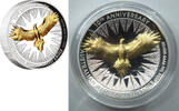 Anlagemünzen 2024 Australian Wedge-Tailed Eagle $1 High Relief Gilded 1 oz Silver Coin P146 -