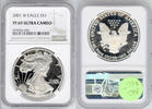 Anlagemünzen Dollar 2001-W American Eagle 1 oz Silver NGC PF 69 Ultra Cameo West Point DN108 -