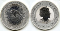 Anlagemünzen 1 Dollar 2021 Australia Kangaroo 9999 Silver 1 oz Coin $ - Elizabeth II - H323 -