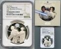 Anlagemünzen 2023 Britain Star Wars Luke Skywalker Princess Leia NGC PF69 Silver Coin JP822 -