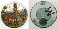   Sonstiges Waltham 18 Size Grazing Deer With Antlers Pocket Watch Porcelain Dial LW498 