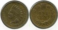 US Coins Indian Head Cent 1890 Penny - Q457 -