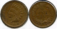 US Coins Indian Head Cent 1906 Penny - BQ187 -