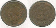 US Coins Indian Head Cent 1902 Penny Penny - Philadelphia Mint - ER196 -