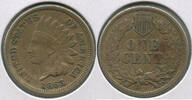 US Coins Indian Head Cent 1863 - CN - Philadelphia Mint - ST318 -
