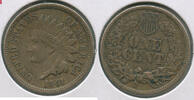 US Coins Indian Head Cent 1861 Penny - CN - Philadelphia Mint - ST319 -