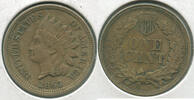 US Coins Indian Head Cent 1863 Penny - RK291 -