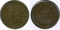 US Coins Indian Head Cent 1894 Penny - L771 -