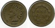 US Coins Indian Head Cent 1859 Penny - Copper-Nickel - Q139 -