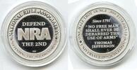 Bullion Medal NRA 2nd Ammendment 999 Silver 1/2 oz Art Round Bullion Gun Rights - R383 -