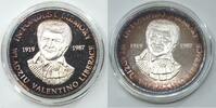 Bullion Medal 1987 Valentino Liberace Memory 999 Silver 1 oz Art Round Toned - R394 -