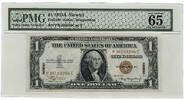 US Paper Money $1 Silver 1935-A  Certificate Hawaii Note PMG 65 Gem Uncirculated Currency - R459