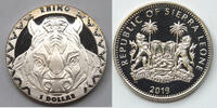 World Coins 1 Dollar 2019 Sierra Leone Rhino Commemorative Coin $ - Big ... 20.00 US$  +  5.95 US$ shipping