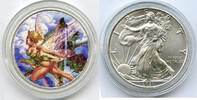 Bullion Dollar 2021 Winged Fairy American Eagle 1 oz Silver  Colored Coi... 842.75 元  ＋  运费