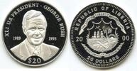 Bullion $20 Coin 2000 President George Bush  Liberia 999 Silver - L992  573.07 元  ＋  运费