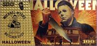 US Paper Money  Michael Myers $100 Halloween Full Color Note Novelty 24K... 26.63 元  ＋  运费